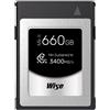 Wise 660GB CFexpress 4.0 Type B PRO Mk II Memory Card 3700 - 3600 MB/s per Video 8K