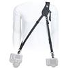 BlackRapid Hybrid X Extra Comfort - Tracolla Fotografica Doppia/ Singola per 2 Fotocamere con Imbottitura Extra