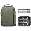 WANDRD PRVKE Zip 31 Litri Solo Zaino Verde Wasatch Kit Fotografico con Apertura Superiore a Zip