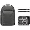 WANDRD PRVKE Pocket 31 Litri Zaino Kit Fotografico Nero con Ampio Scomparto Frontale