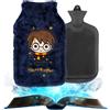 Soxo Grande scaldino in gomma per acqua SOXO Harry Potter, cuscino riscaldante morbido, 1,8 l Regalo di compleanno