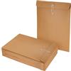 WeeGoo 24 cartelle portadocumenti in carta kraft formato A4, con cordoncino, 33 x 24 cm, colore giallo, tasche per progetti, documenti, organizer verticale in carta kraft, per lavoro, casa, ufficio