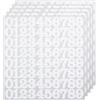 CMBBZZY 5 fogli di adesivi con numeri bianchi da 2,5 cm per contrassegnare, classificare, etichettare e decorare