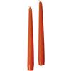 Cereria Di Giorgio - 2 Candele Coniche - Diametro 2,2 cm Altezza 25 cm - Colore Terracotta - Durata 7 ore - Standard per candelabro - Home Decor Collection (Confezione da 5)