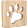 ciciglow Luce notturna a LED Zampa di Gatto Lampada da Tavolo in Legno Alimentazione USB 3D Lampada da Scrivania Creativa Zampa di Cane scavata Design Protezione degli Occhi Lampada da Notte per Camera Regalo