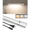 ALUSSO Lampada LED da incasso da cucina, 60 cm, piatta, 230 V, con sensore | 780 lm, 10 W, 3 CCT, dimmerabile, ultra sottile, illuminazione con interruttore per armadi, scaffali, 1 pezzo