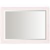Select Mirrors Rennes Specchio da parete vintage, stile shabby chic, barocco, antico, francese, cornice in legno massello (bianco opaco, 60 x 80 cm)