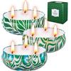 Supersun - Candele alla citronella, 3 candele profumate grandi da 396,9 g, senza fumo, durata 80 ore, per giardino, barbecue, campeggio, patio, esterni, interni, 100% cera di soia naturale