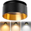 KYOTECH Faretti led Soffitto Moduli LED Sostituibili,Faretto Led Interno Dimmerabile,Regolabile 3000K/4000K/6500K,Faretti Led da Incasso per Cartongesso, 4.9W 500LM,Diametro Foro 65-68mm