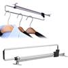Helweet Asta Appendiabiti Allungabile - Bastone Estraibile, Barra Telescopica, Tubo Flessibile per Armadio, 25 cm