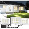 Viugreum Faretto LED da 100 W, 10.000 LM, faretto LED per esterni, 6500 K, faretto a tre teste per esterni, IP66, faretto LED esterno impermeabile, 96 perle di luce a nido d'ape per faretti esterni