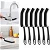Sxhyf Spazzola Pulizia - Spazzole per Fughe Setole Dure Pulizia Casa | Pulizia Bagno Strumenti di Pulizia per Uso Domestico, Casa, Cucina, Bagno, Fughe Piastrelle, Finestra (6, Nero)