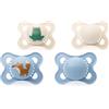 MAM Ciucci originali, 0-6 mesi, confezione da 4, materiali sostenibili, accessori per bambini, rosa/lilla (vari motivi)