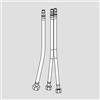 neoro tubo flessibile di collegamento 45 cm, M10x1 x 3/8 pollice, 2 pezzi & 60 cm, M10x1 x 1/2 pollice, 1 pezzo, BN0521XX, F; FC [Rubinetteria Bagno > Ricambi Rubinetteria Bagno]