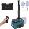 FormiPow Cric idraulico 5T compatibile con Makita 18 V, elettrico cric idraulica con telecomando e illuminazione a LED, 150-450 mm, sollevatore per auto, SUV, berlina, MPV, cambio pneumatici (senza batteria)