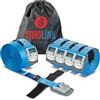 Sturdlink Set di 6 Piccole Cinghie di Fissaggio 25mm 250kg con Fibbia Metallo 5m, per Portapacchi Bici, Barre Portatutto, Bagagli Moto, Carrello, Canoa, Kayak, Surf, Portabici e Baule Auto, Rimorchi