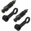 eMagTech Set di 2 viti di spurgo per pinza dei freni M8 x 1,25 mm, con tappi antipolvere per moto, veicoli elettrici, viti per spurgo freni, capezzoli