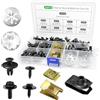 dabinzhijia 80 Pezzi Clip Fissaggio Auto e Vite per Autoveicoli, Clip a U per Carrozzeria, Kit di Clips per Dadi e Dadi in Lamiera di Metallo per Parafanghi Carrozzeria