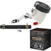 LE LEFOSSI Serbatoio Liquido Freni Moto Coppa Olio Serbatoio Pompa del Freno Parte W/staffa per Compatibile con Honda CBR600RR CBR 600 2007-2018 CBR1000RR CBR 1000 2004-2018