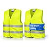 OwnWheel 2X Gilet Alta visibilità Auto ISO 20471-2026 Giallo - Gilet Riflettente per Auto & Camion - Emergenza & guasto