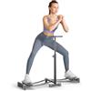 HoldOneLight Macchina da sci pieghevole, corrimano regolabile in altezza, pedale antiscivolo ispessito e allargato, fitness dimagrante muscoli della coscia (grigio)