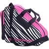 Sher-wood Sherwood - Borsa per Pattini da Ghiaccio con Manici I Borsa in Linea I Borsa da Hockey su Ghiaccio con Zip e pratici Scomparti I Include Tracolla Regolabile I Rosa Zebra