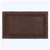 Homescapes Tappetino da bagno grande, marrone, XXL, 70 x 120 cm, in cotone, design reversibile