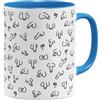 OM3® Tazza da caffè divertente con pene Pimmel Pimmel Piena | Tazza in ceramica | 11oz 325 ml | stampa completa | Azzurro