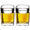 ParaCity Set di 2 Bicchieri da Shot, Bicchieri Cool da 60 ml, Bicchieri da Tequila con Fondo Pesante, Regali per Uomini, Regalo per la Festa del Papà