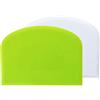 Ailiver Dough Scraper card in silicone, set di spatole per torte, pizza, pane, utensili da cucina per pane, torte, appassionati di principianti, panettiere professionisti (bianco + verde)