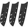 QUARKZMAN 3Pcs CopriLama Custodie Per Coltelli Protezione Lame Nero | Per 7 Santoku Knife, CopriLama Universali Per Cucina