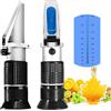 V·RESOURCING 0-90% Brix Rifrattometro,V·RESOURCING Portatile Brix Refractometer Misurare Gamma 0 a 90% Strumento di Contenuto Rilevazione Zucchero per Produzione di Zucchero, Bevande, Frutta,Cibo, ecc