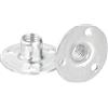 QUARKZMAN Dado T Foro Brad M8, Dadi T Avvitati Base Tonda Acciaio Carbonio da 12pz Dadi Inserto Filettato Femmina Flangia Hardware per Mobili, M8x28x1.2mm