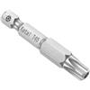 CoCud magnetici Torx Punte, T45 Testa 1/4 Esagonale Gambo 2 Lunghezza, S2 Acciaio 5 Punta Antimanomissione Stella Avvitatore Punte Elettrico Avvitatori), 1-Pezzo