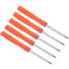 CoCud Cacciavite Taglio Piccolo Dimensioni 2mm Lunghezza 85mm Cacciavite Piatto Acciaio con Impugnatura Rossa Antiscivolo - (Applicazioni: per Occhiali Orologi Elettronica Computer) 5pz