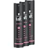 TAFT Schwarzkopf - Spray per capelli Power Cashmere (3 x 250 ml), grado di tenuta 5, spray per capelli secchi e danneggiati, morbidezza simile al cashmere, formula vegana *