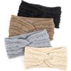 DRESHOW Fascia per Capelli Lavorata a Maglia Calda da Donna Scalda Orecchie All'uncinetto Fasce per Capelli in Pile Spesso