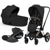 Cybex Platinum Trio Priam Style con Cloud T Plus - Rose Gold - Sepia Black 2026