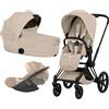 Cybex Platinum Trio Priam Style con Cloud T Plus - Matt Black - Cozy Beige 2026
