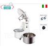 Impastatrice a Spirale da 17 Kg con testa sollevabile e vasca estraibile da lt 21, giri spirale:85 170 rpm, TRIFASE 2 VELOCITA', V.400 3, kW 0,75 1,1, Peso 82 Kg, dim.mm.390x670x670h