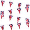 SHATCHI Striscione lungo 20 m Union Jack con 50 bandiere triangolari sport eventi reali decorazioni per feste di strada pub barbecue supporto Gran Bretagna