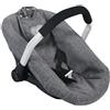 Bayer Chic 2000 708 76 - Seggiolino Auto per Bambole, Jeans Grigio, 50 cm