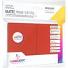 Gamegenic GGS11027ML Matte Prime Sleeves in Plastica, (100-Pack), Red