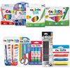 Carioca Back To School | Set di cancelleria Ritorno a Cole con matite Colorate e Grafite, acquerelli con Pennello, pennarelli, Penne cancellabili, Cere, Gomma, Forbici e Colla a Barra, 100 Pezzi