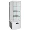 FORCAR-FREDDO G-LSC280 Vetrina espositore refrigerata ventilata - Capacità 280 Lt - Inox temp. +2°+8