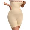 Niwicee Guaina Contenitiva Donna Pancia Piatta Guaina Modellante Pantaloncini Modellanti a Vita Alta Mutande Snellente Shapewear Senza Cuciture Invisibile(Nero,XL)