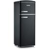 Severin RKG 8932 Retrò - Frigorifero Doppia Porta, 208 Litri, Classe A++, Statico, colore Nero