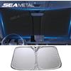 NONE SEAMETAL Parabrezza per auto Parasole Copertura Pieghevole Finestrino anteriore Parasole Blocchi UV Reflesso Parasole per auto Parasole Copertura protettiva