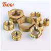 RIERPSI Raccordo per tubo riduttore con boccola esagonale in ottone 1/8 1/4 3/8 1/2 3/4 F a M filettato riducendo connettore accoppiatore adattatore gas acqua in rame