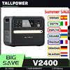 Centralina elettrica portatile TALLPOWER V2400, generatore solare LiFePo4 da 2160 Wh, uscita CA 2400 W, UPS, 13 uscite, schermo LCD, cassaforte